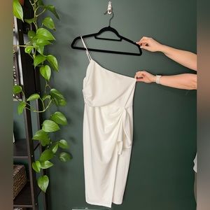 Asymmetrical Dress with Silt